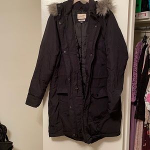 Universal Thread Winter Coat with Faux Fur Hood